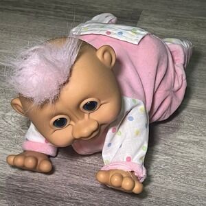 Troll Doll Crawling Baby‎ Giggles Battery Operated Troll